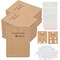 150 Pack Earring Cards for Jewelry Packaging DIY Earrings Holder Display Card with Bag for Studs Selling (Brown(Earring Card), 5x6.5cm)